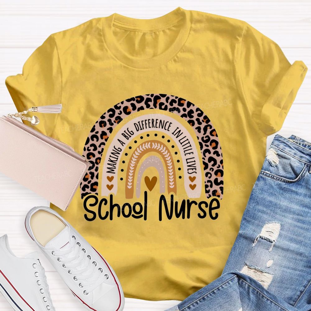 School Nurse Making A Big Difference In Littlelives Teacher T-Shirt