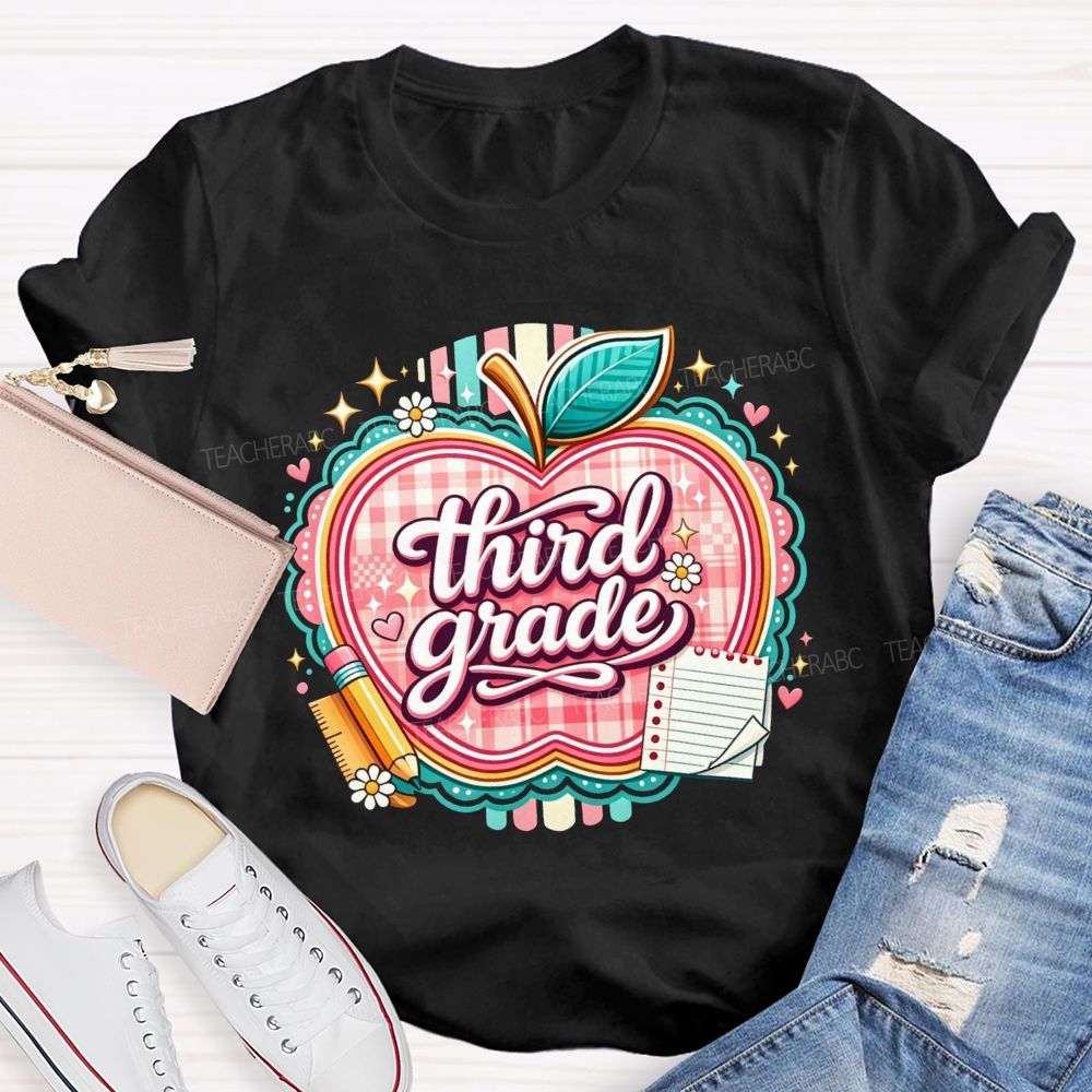 Personalized Grade Living That Third Grade Life Teacher T-shirt