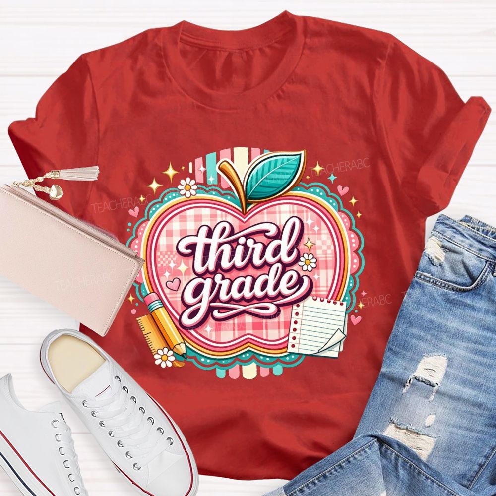 Personalized Grade Living That Third Grade Life Teacher T-shirt