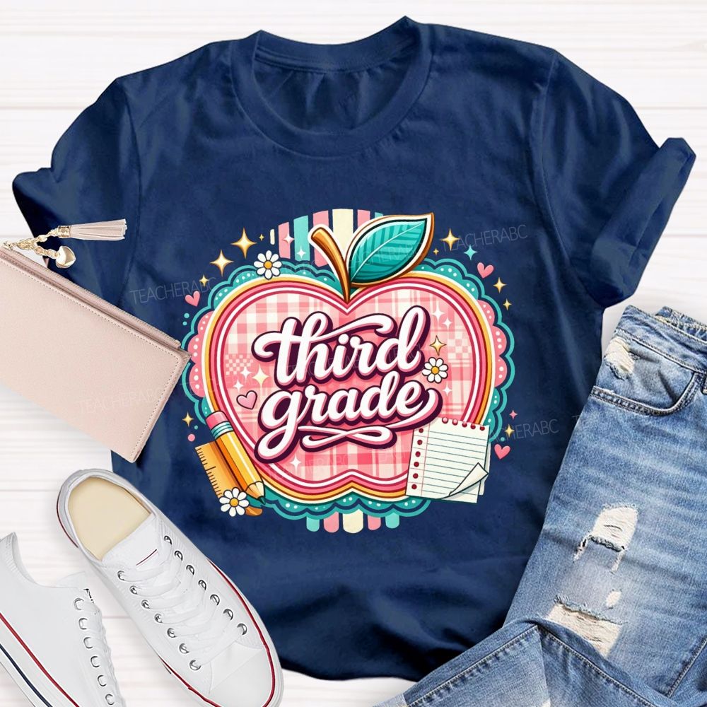 Personalized Grade Living That Third Grade Life Teacher T-shirt