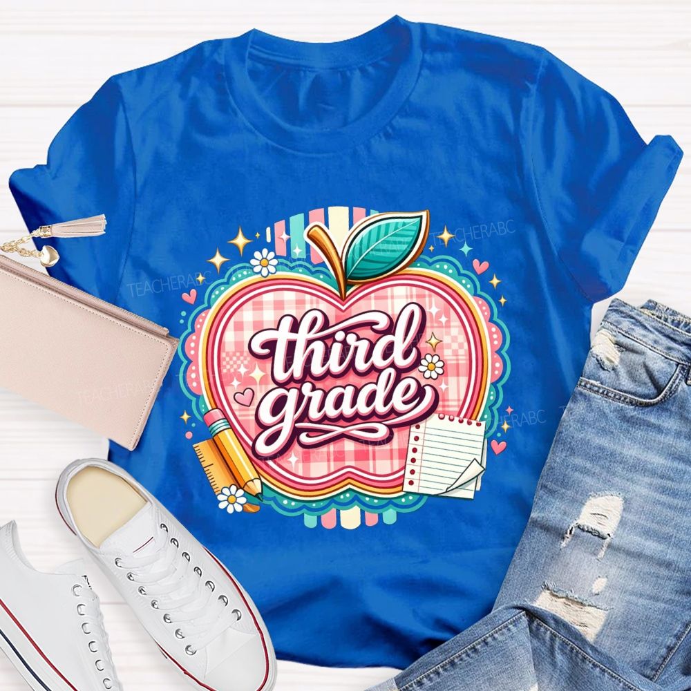Personalized Grade Living That Third Grade Life Teacher T-shirt