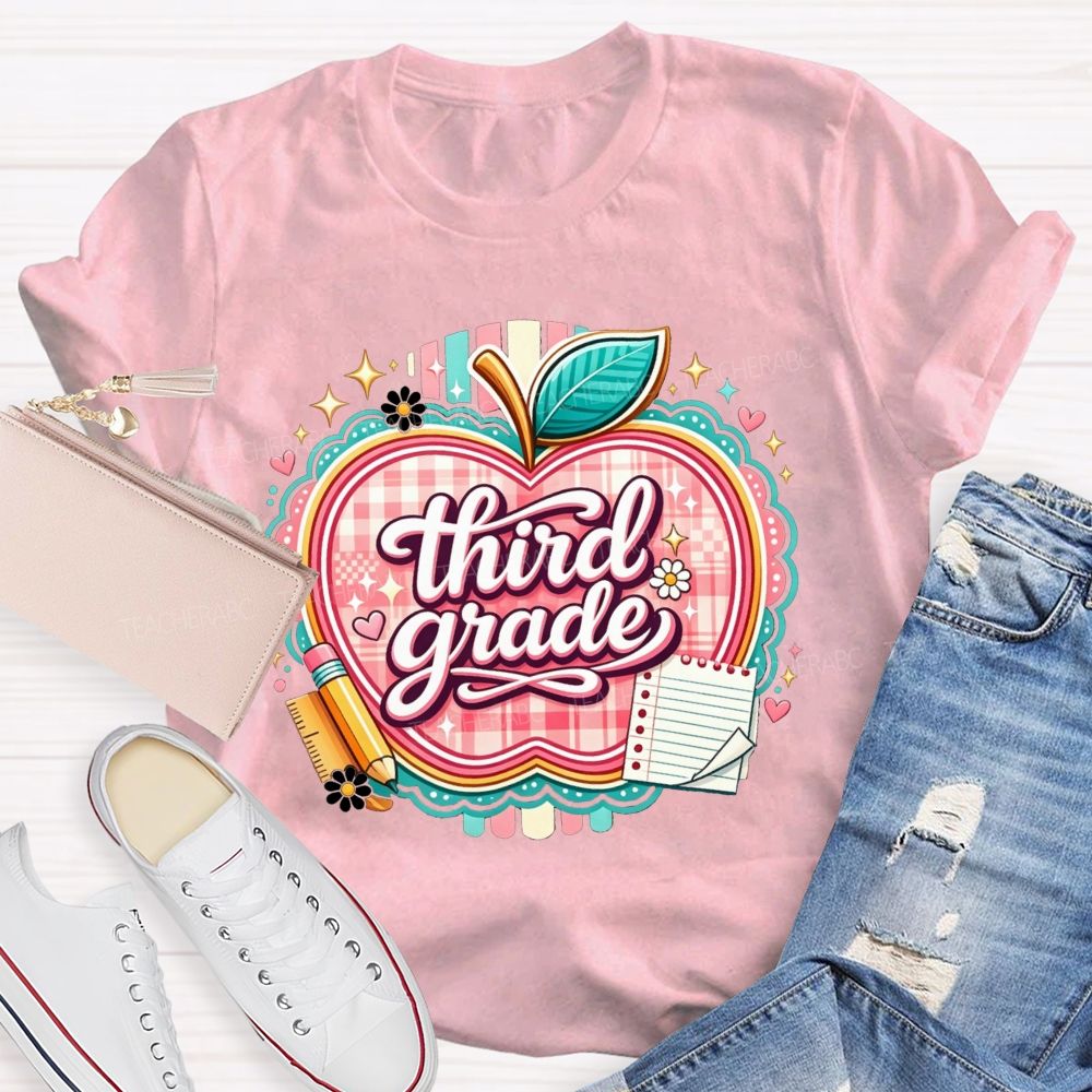 Personalized Grade Living That Third Grade Life Teacher T-shirt
