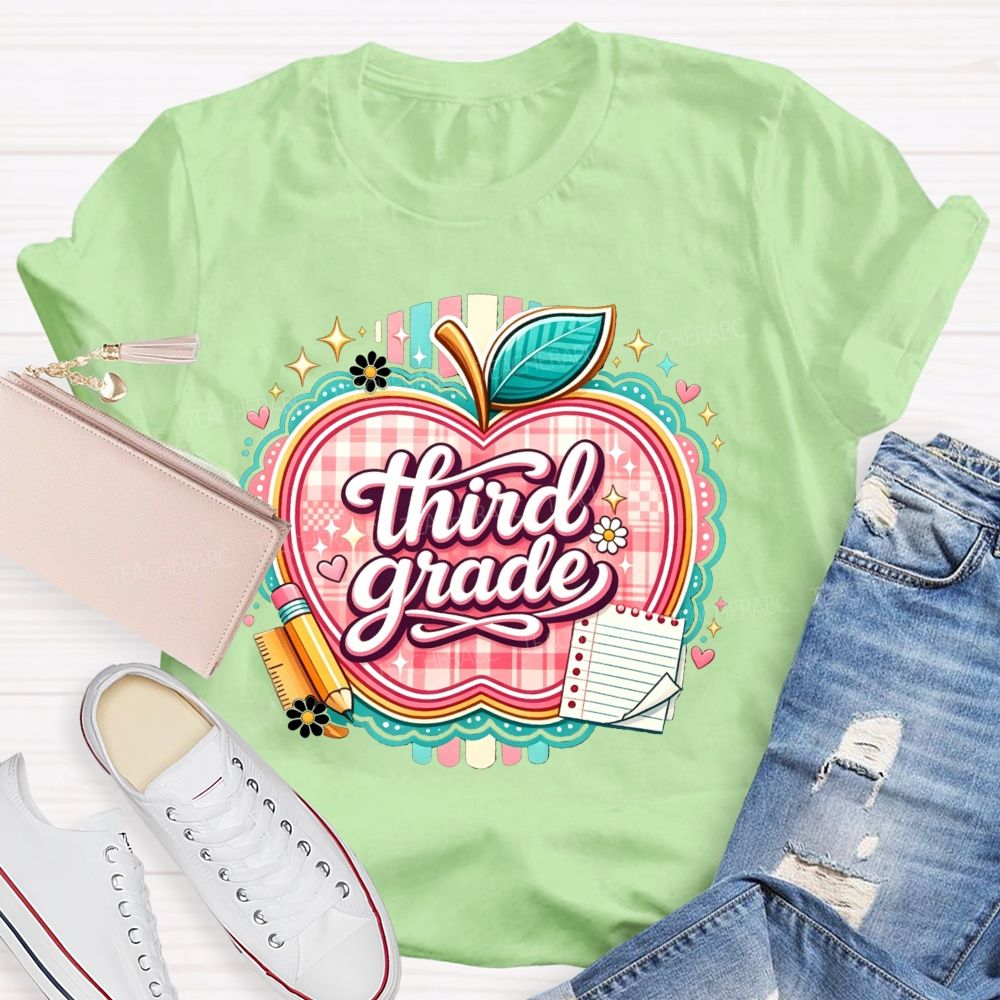 Personalized Grade Living That Third Grade Life Teacher T-shirt