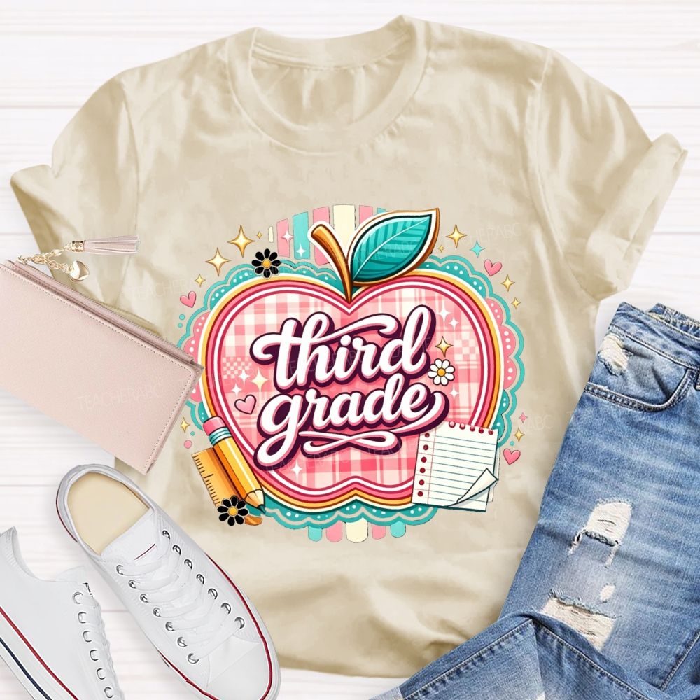 Personalized Grade Living That Third Grade Life Teacher T-shirt