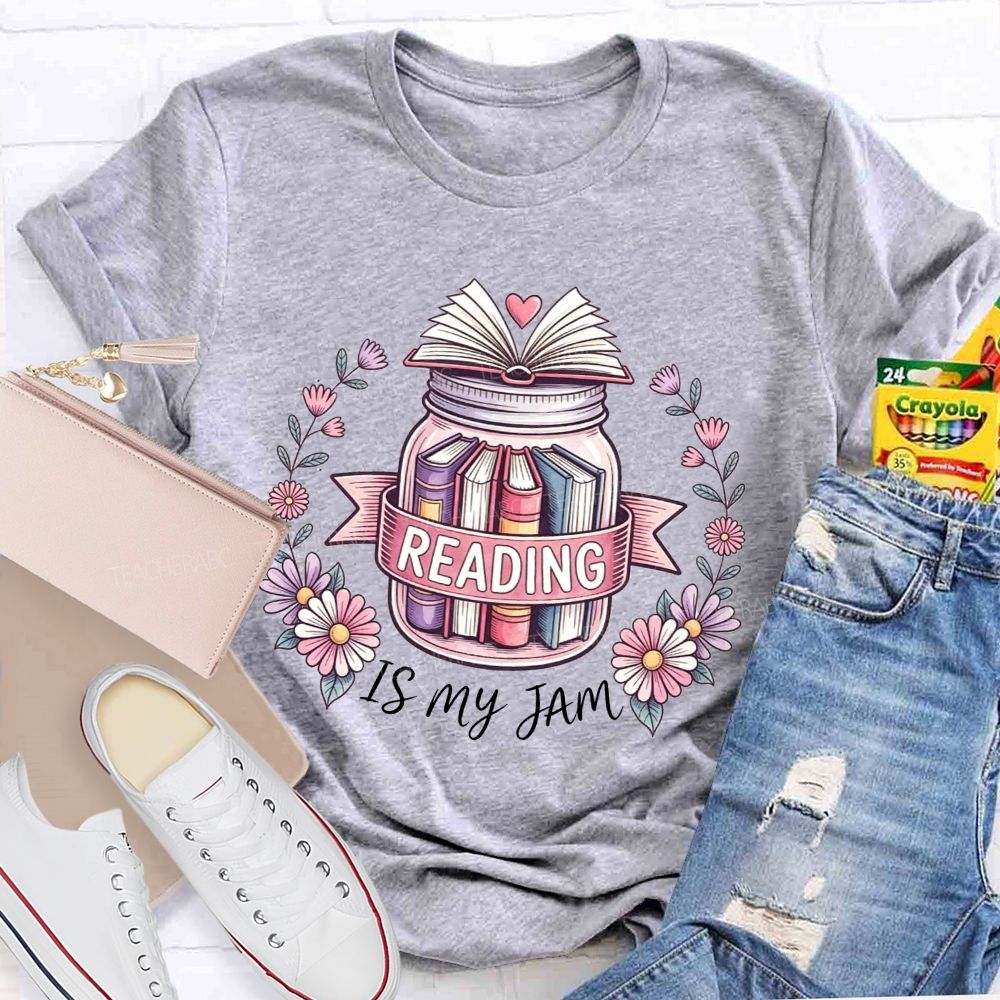 Books Inside My Jam Reading In My Heart T-shirt
