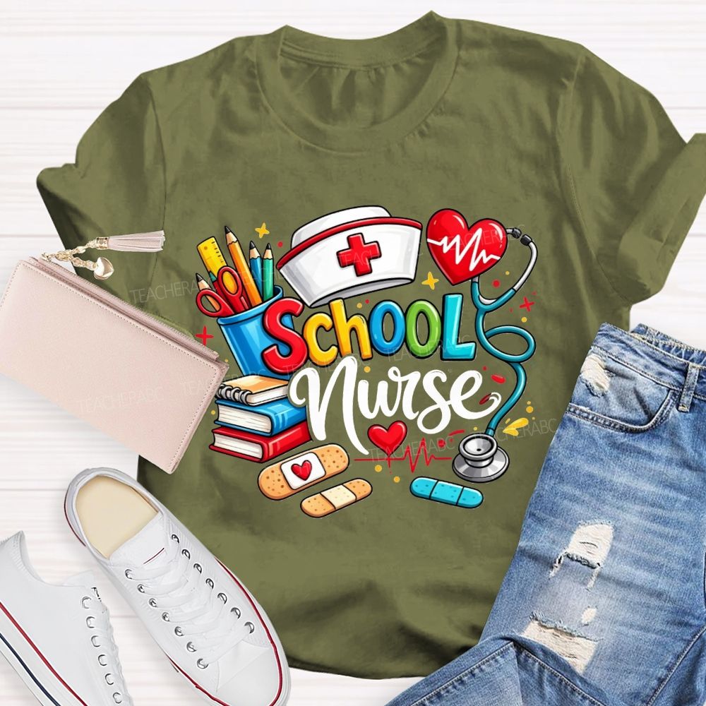 School Nurse Ready For Every Scraped Knee And Headache T-shirt