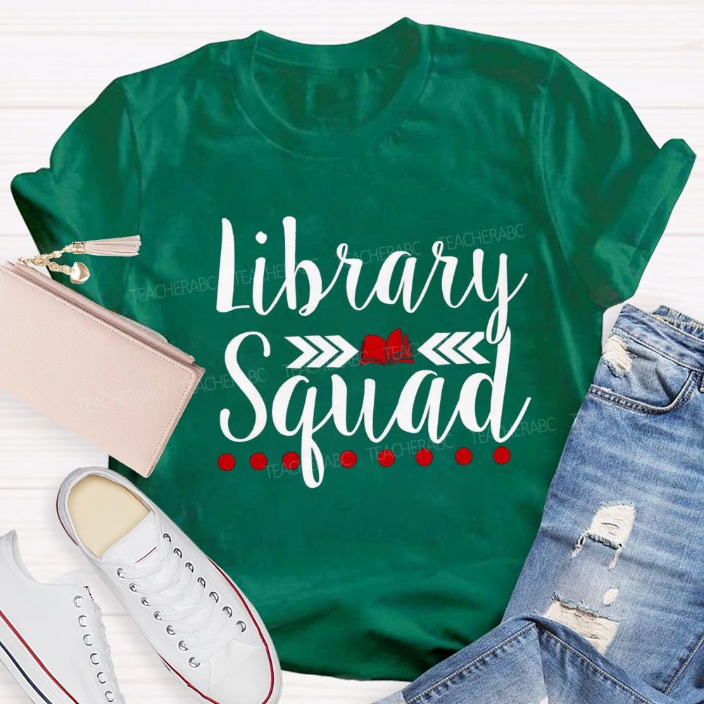 Library Squad Love Books Teacher T-shirt