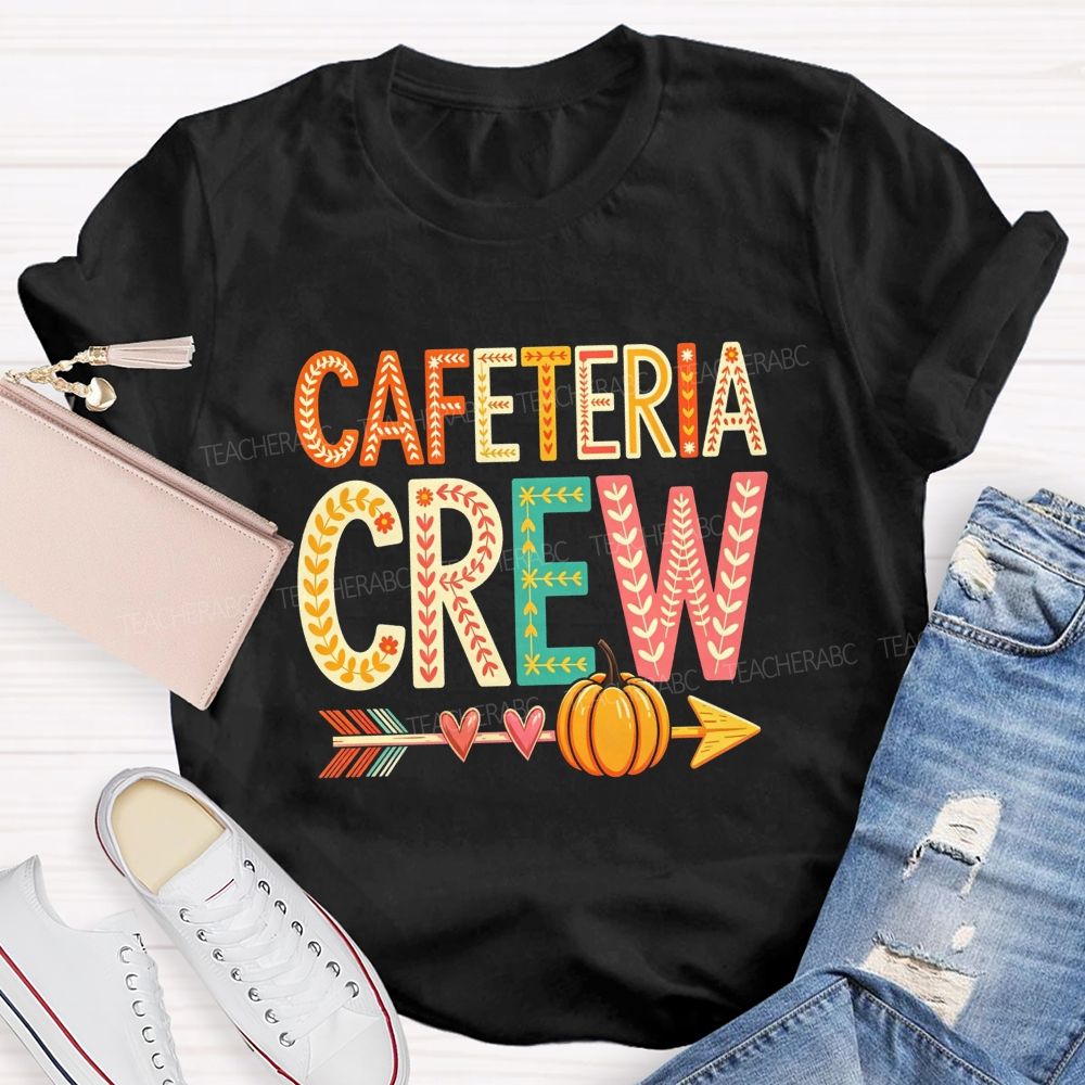 Cafeteria Crew Fall Beepumpkin Teacher T-Shirt