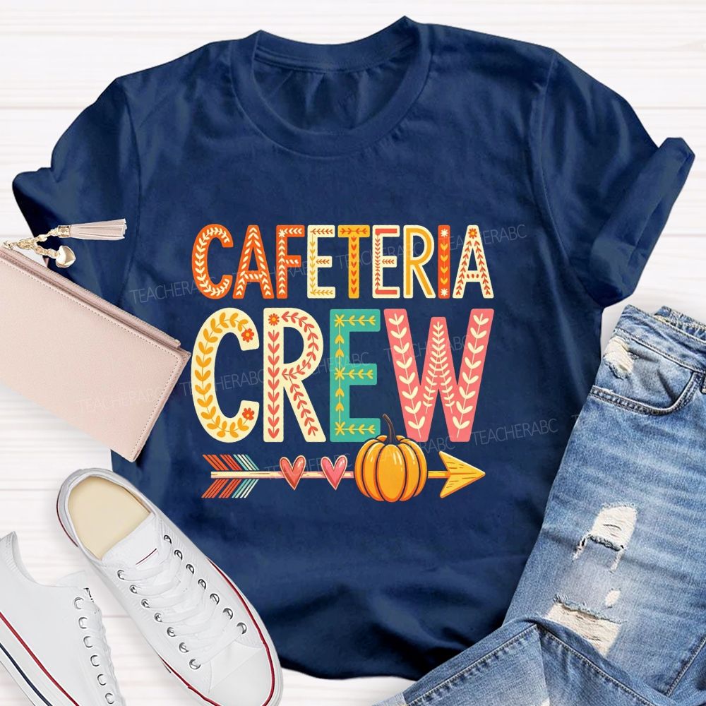 Cafeteria Crew Fall Beepumpkin Teacher T-Shirt