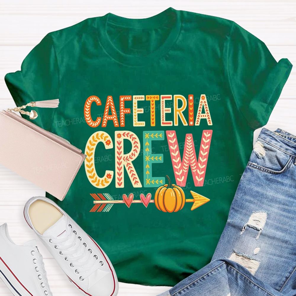 Cafeteria Crew Fall Beepumpkin Teacher T-Shirt