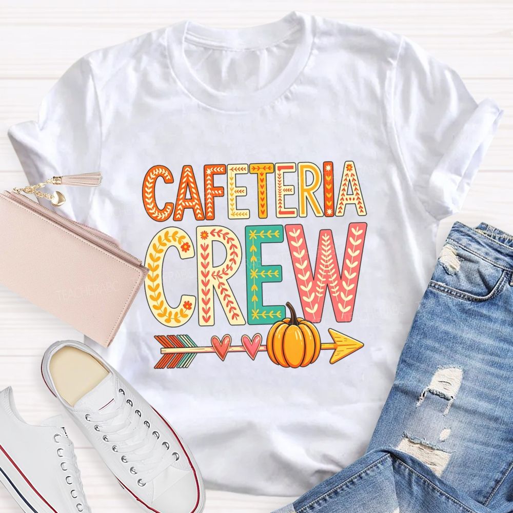 Cafeteria Crew Fall Beepumpkin Teacher T-Shirt