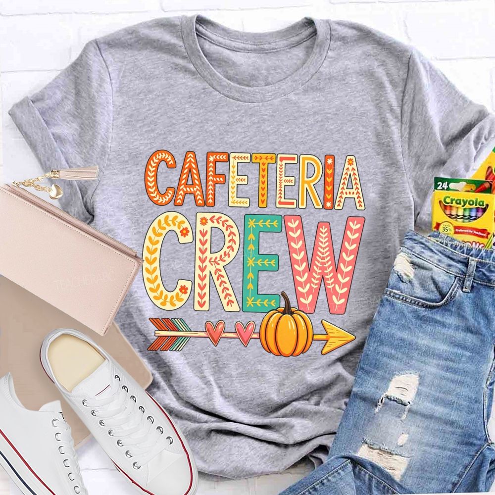 Cafeteria Crew Fall Beepumpkin Teacher T-Shirt
