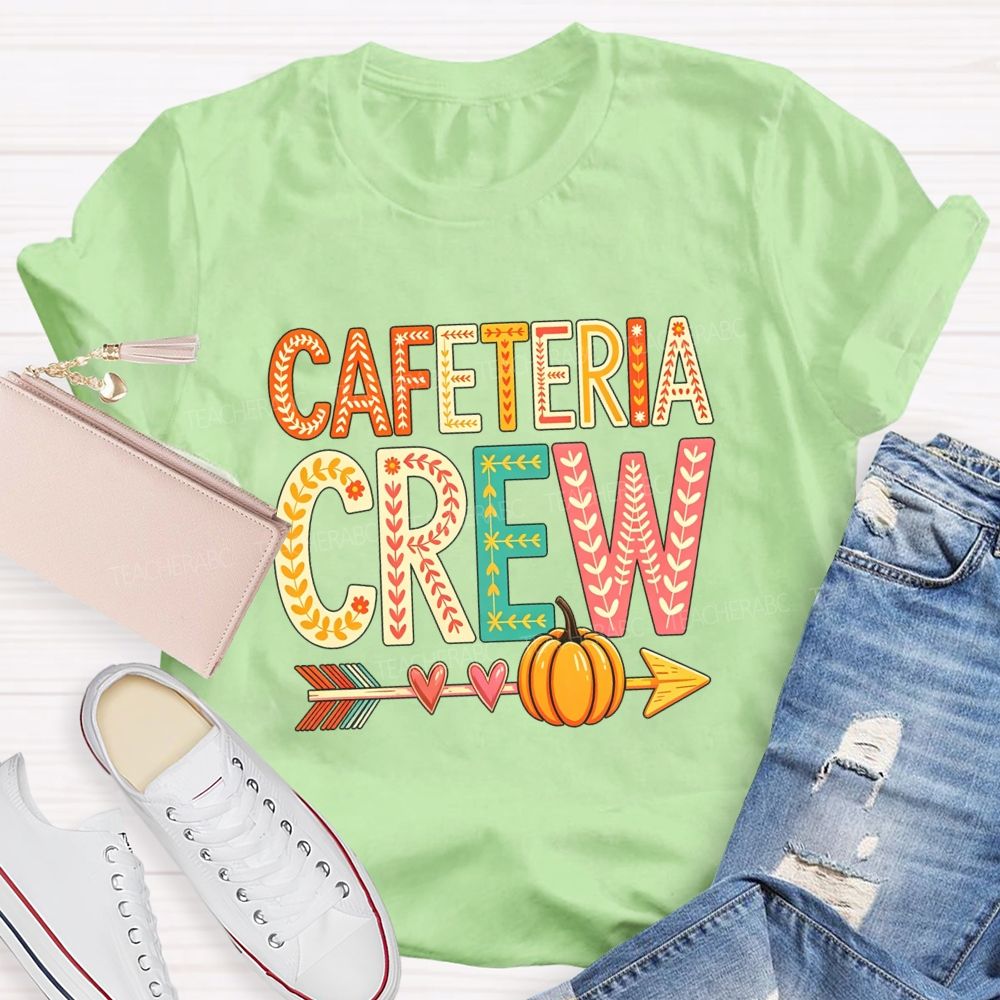 Cafeteria Crew Fall Beepumpkin Teacher T-Shirt