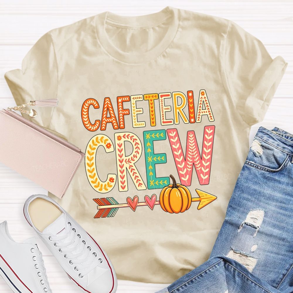 Cafeteria Crew Fall Beepumpkin Teacher T-Shirt