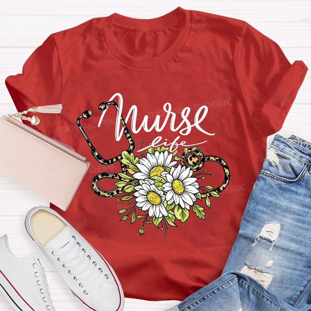 Nurse Life Powered By Compassion And Coffee T-shirt
