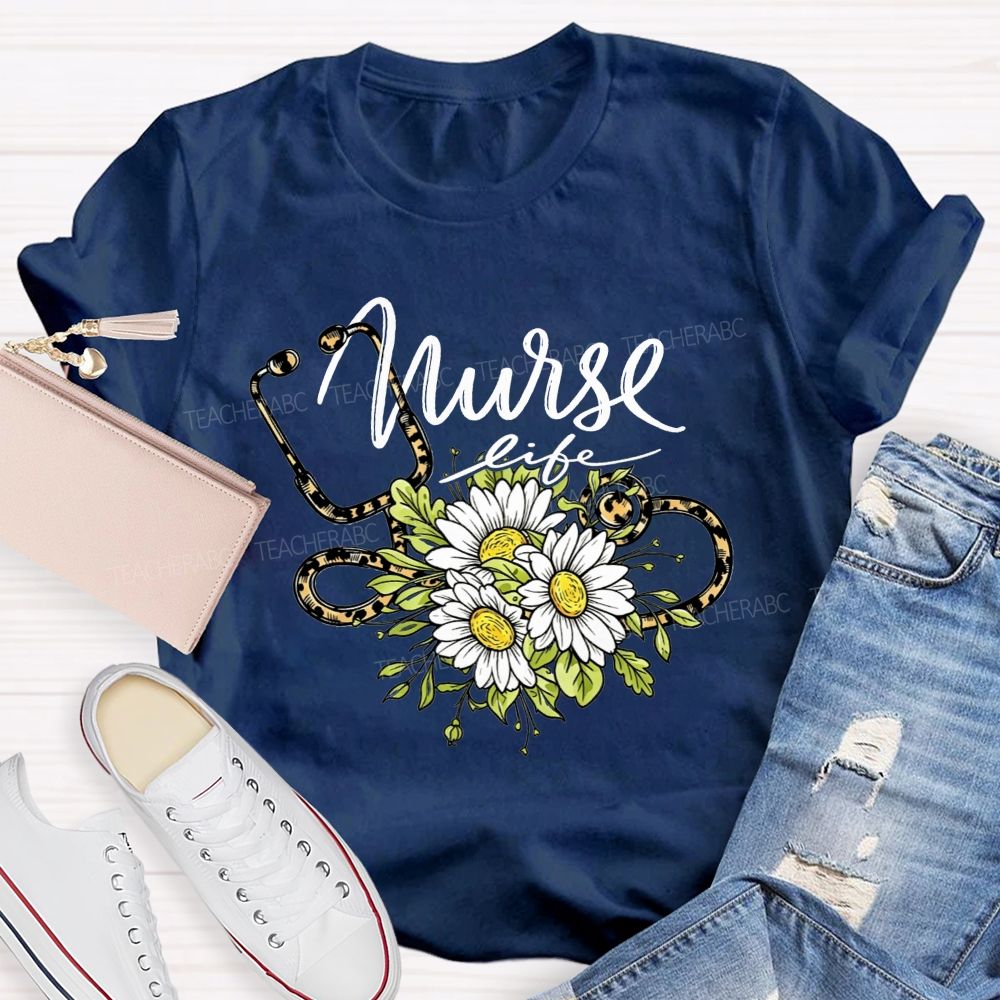 Nurse Life Powered By Compassion And Coffee T-shirt