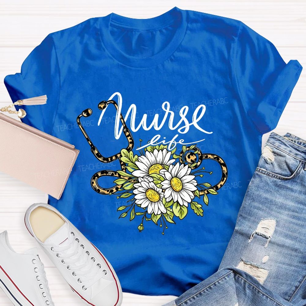 Nurse Life Powered By Compassion And Coffee T-shirt