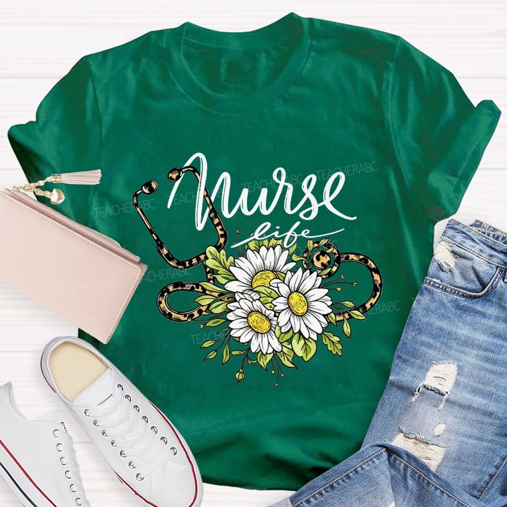 Nurse Life Powered By Compassion And Coffee T-shirt
