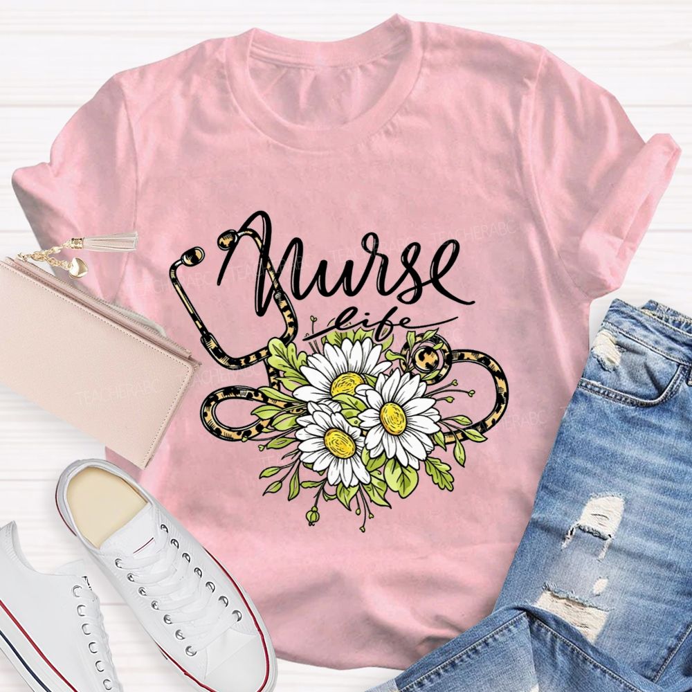Nurse Life Powered By Compassion And Coffee T-shirt