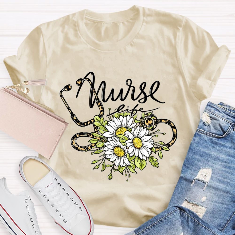 Nurse Life Powered By Compassion And Coffee T-shirt