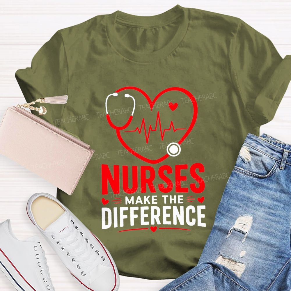 Nurses Make The Difference T-shirt