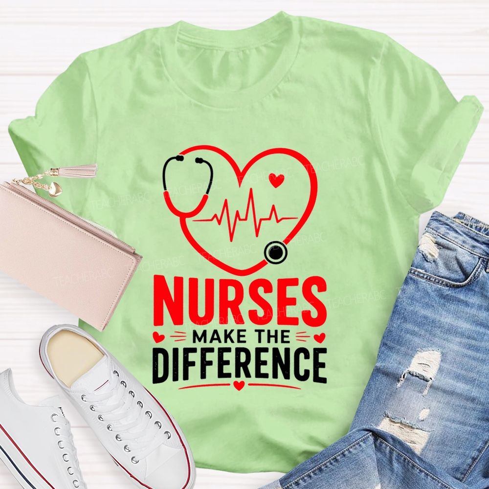 Nurses Make The Difference T-shirt