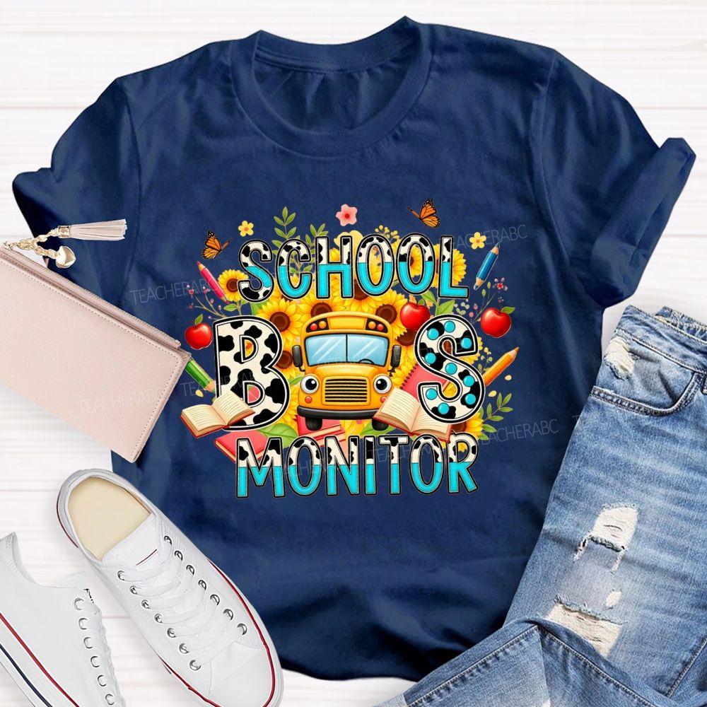School Bus Monitor Life T-shirt