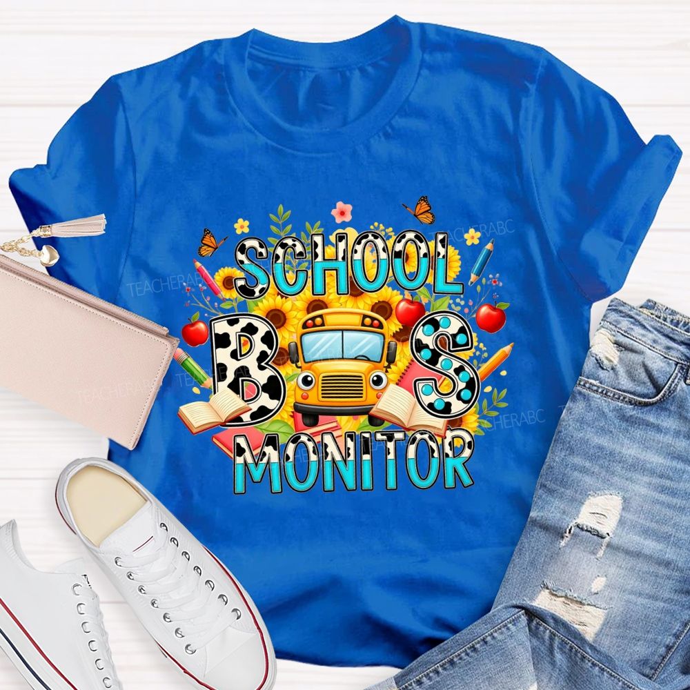 School Bus Monitor Life T-shirt
