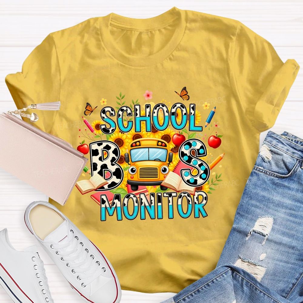 School Bus Monitor Life T-shirt