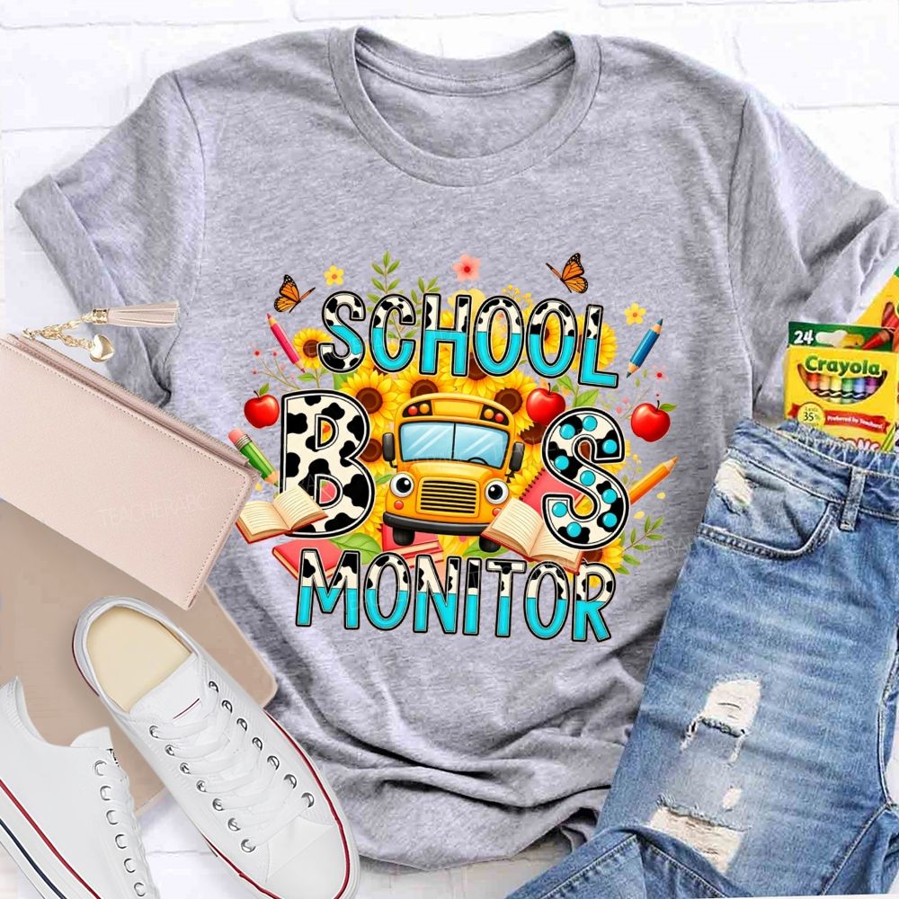 School Bus Monitor Life T-shirt