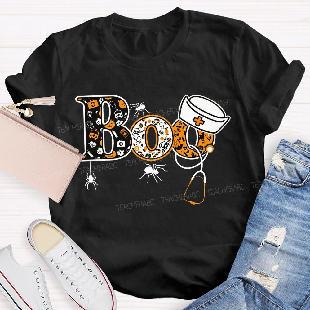 Spooky Boo Nurse Life Halloween T-shirt