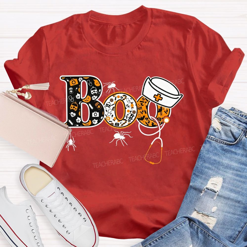 Spooky Boo Nurse Life Halloween T-shirt