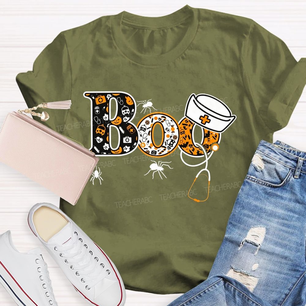 Spooky Boo Nurse Life Halloween T-shirt