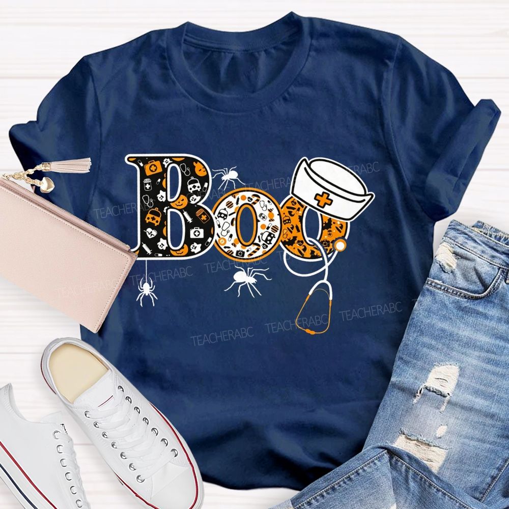 Spooky Boo Nurse Life Halloween T-shirt