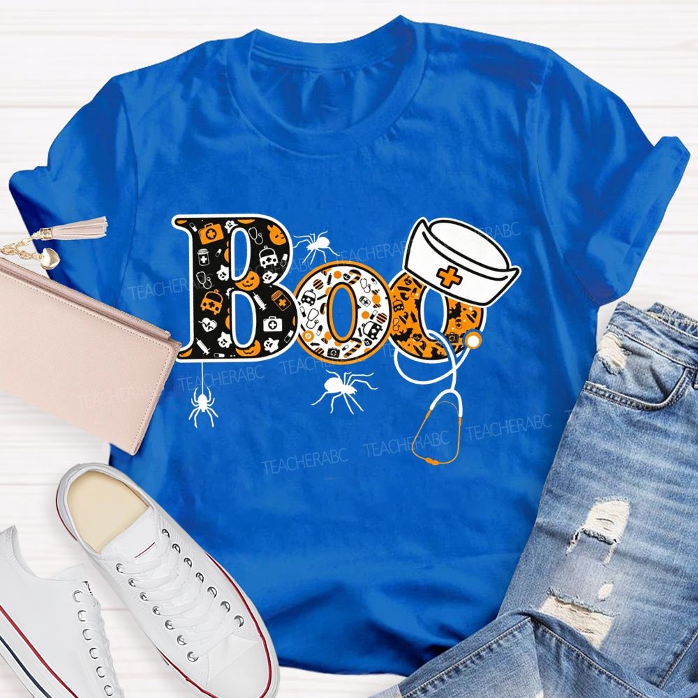 Spooky Boo Nurse Life Halloween T-shirt