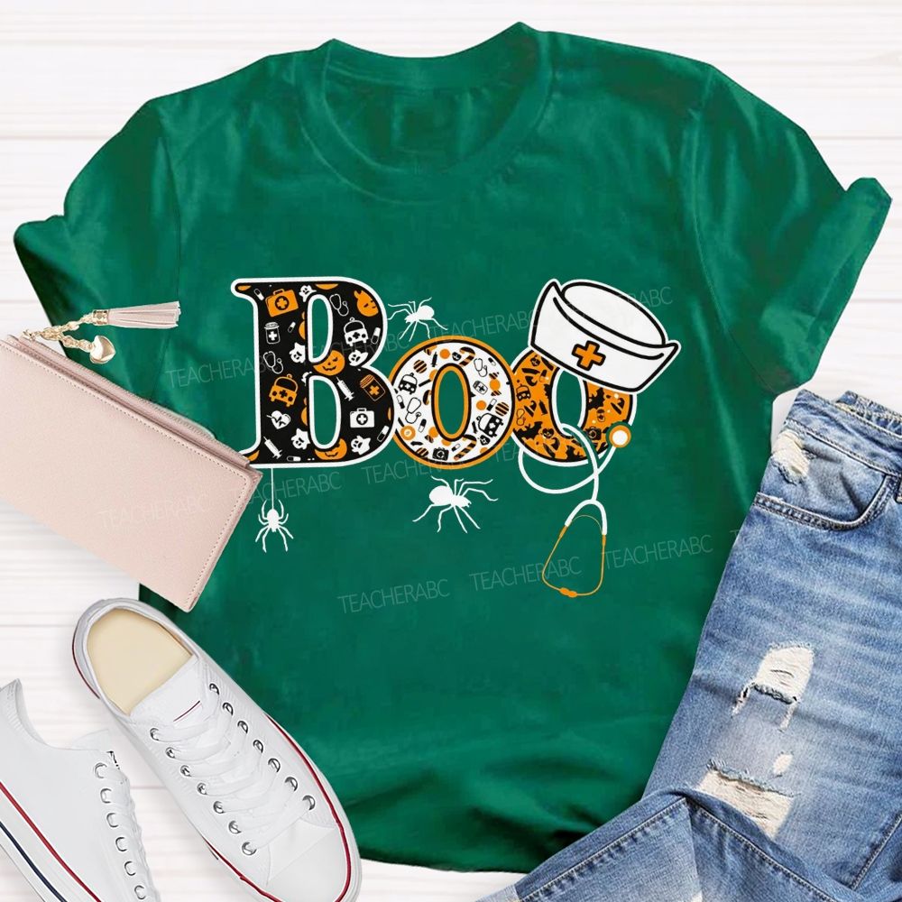 Spooky Boo Nurse Life Halloween T-shirt