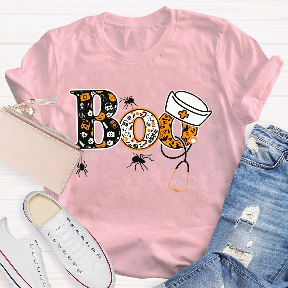 Spooky Boo Nurse Life Halloween T-shirt
