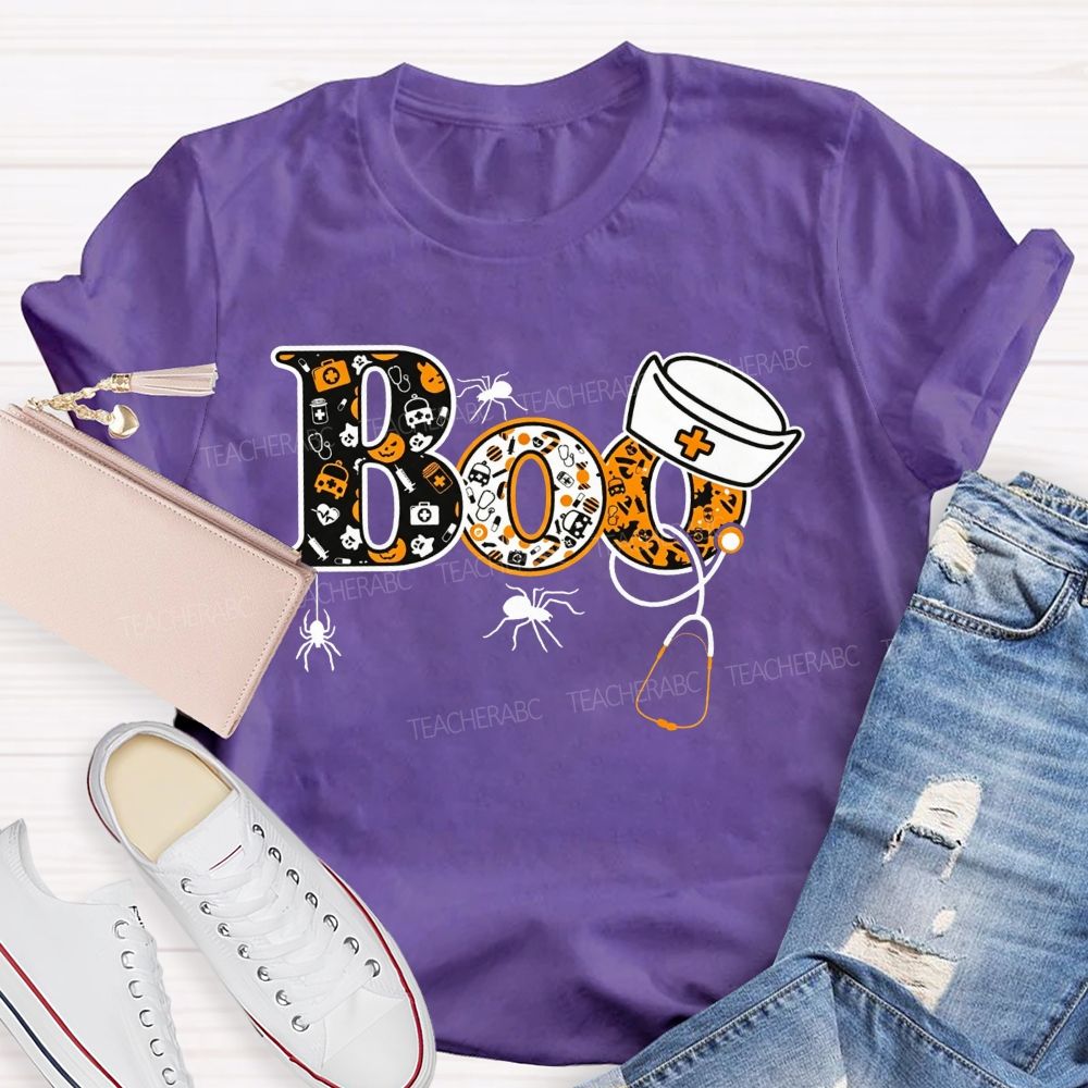 Spooky Boo Nurse Life Halloween T-shirt