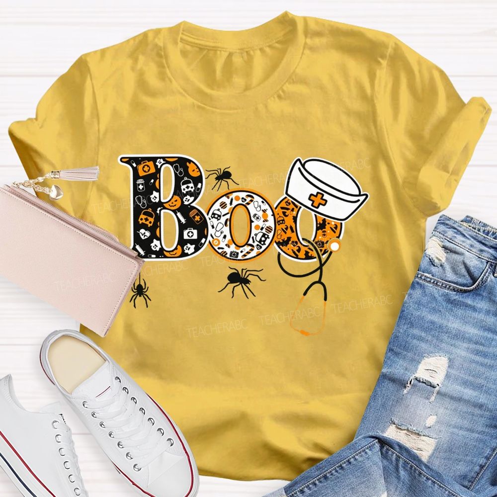 Spooky Boo Nurse Life Halloween T-shirt