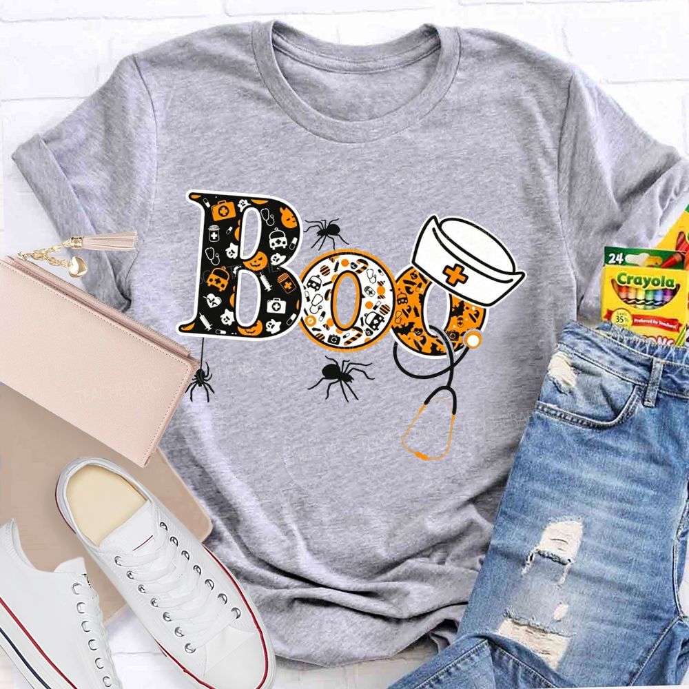 Spooky Boo Nurse Life Halloween T-shirt