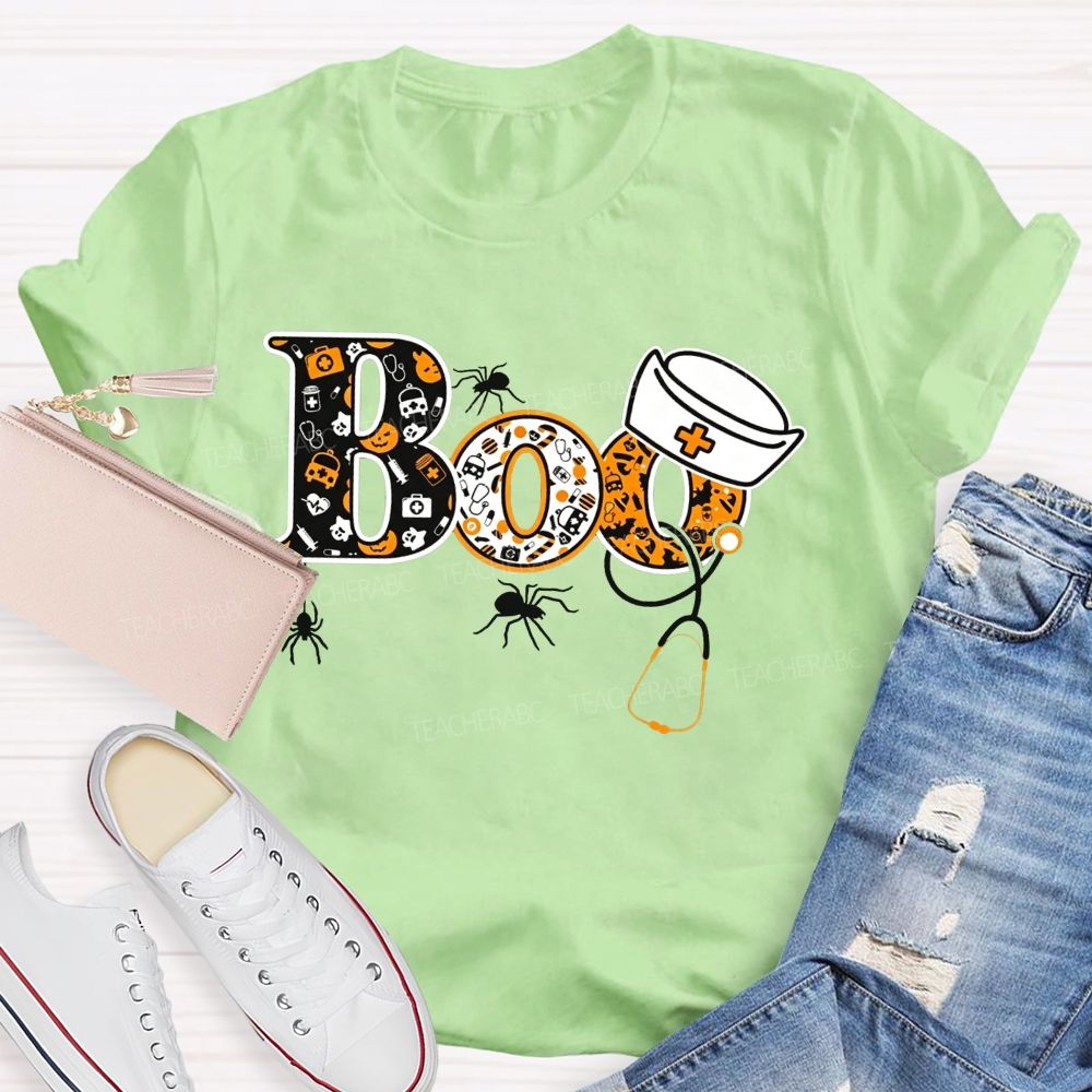 Spooky Boo Nurse Life Halloween T-shirt