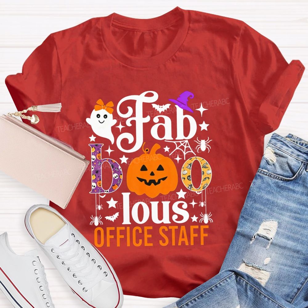 Faboolous Office Staff Halloween Spooky Vibes T-shirt