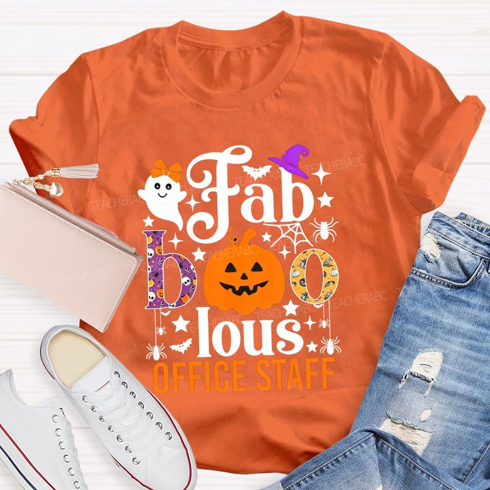 Faboolous Office Staff Halloween Spooky Vibes T-shirt