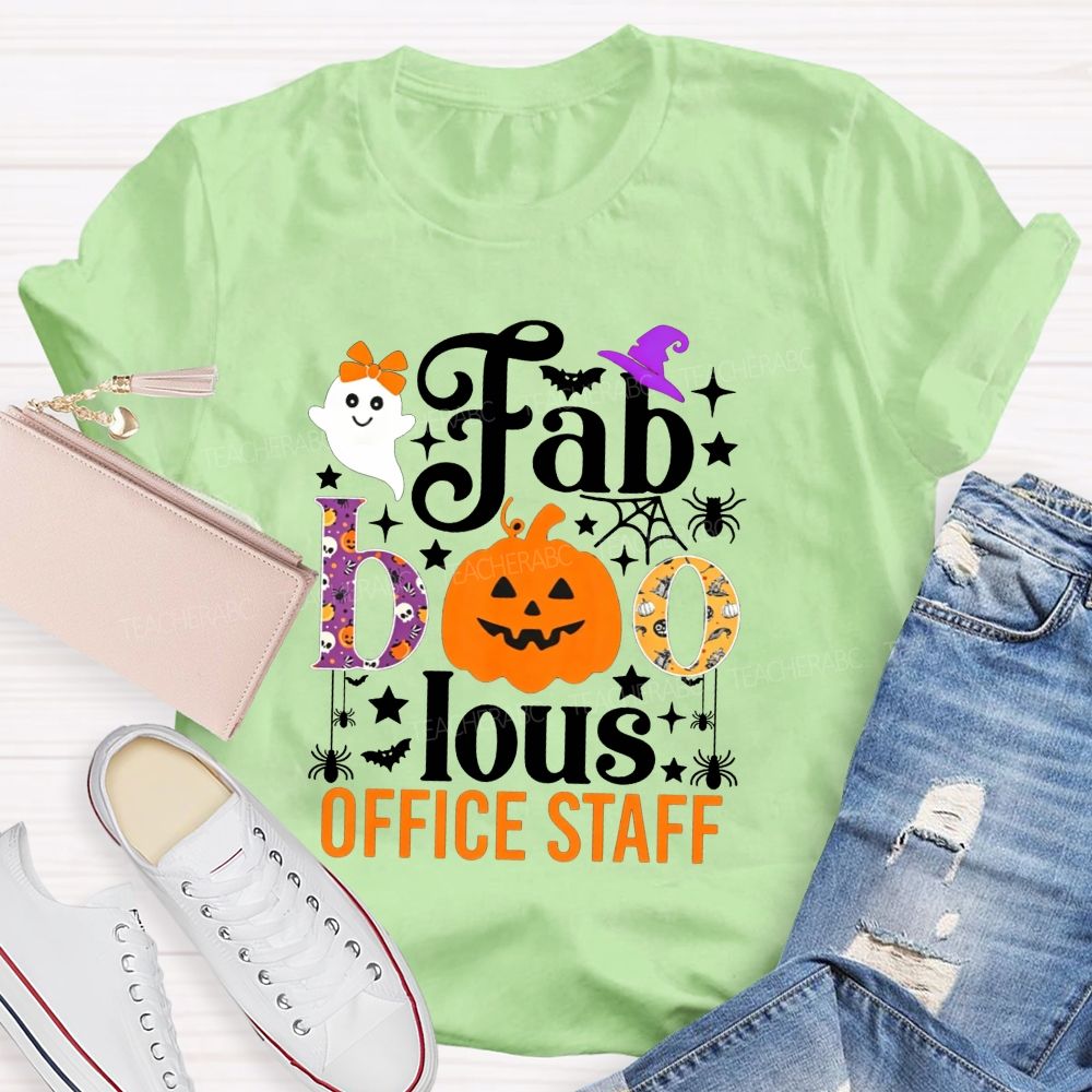 Faboolous Office Staff Halloween Spooky Vibes T-shirt