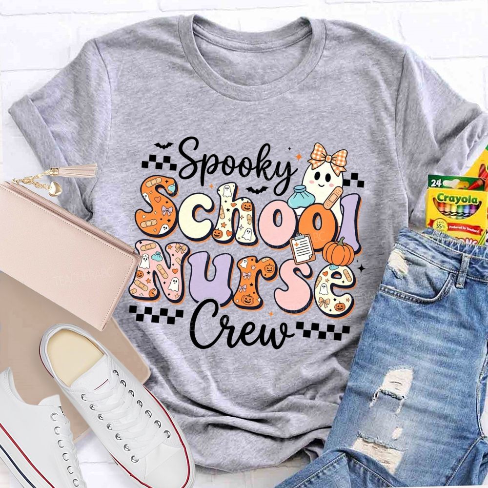 Spooky School Nurse Crew Halloween T-shirt