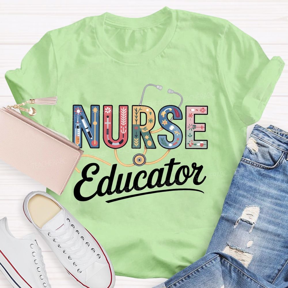 Heart Of A Nurse Mind Of An Educator T-shirt