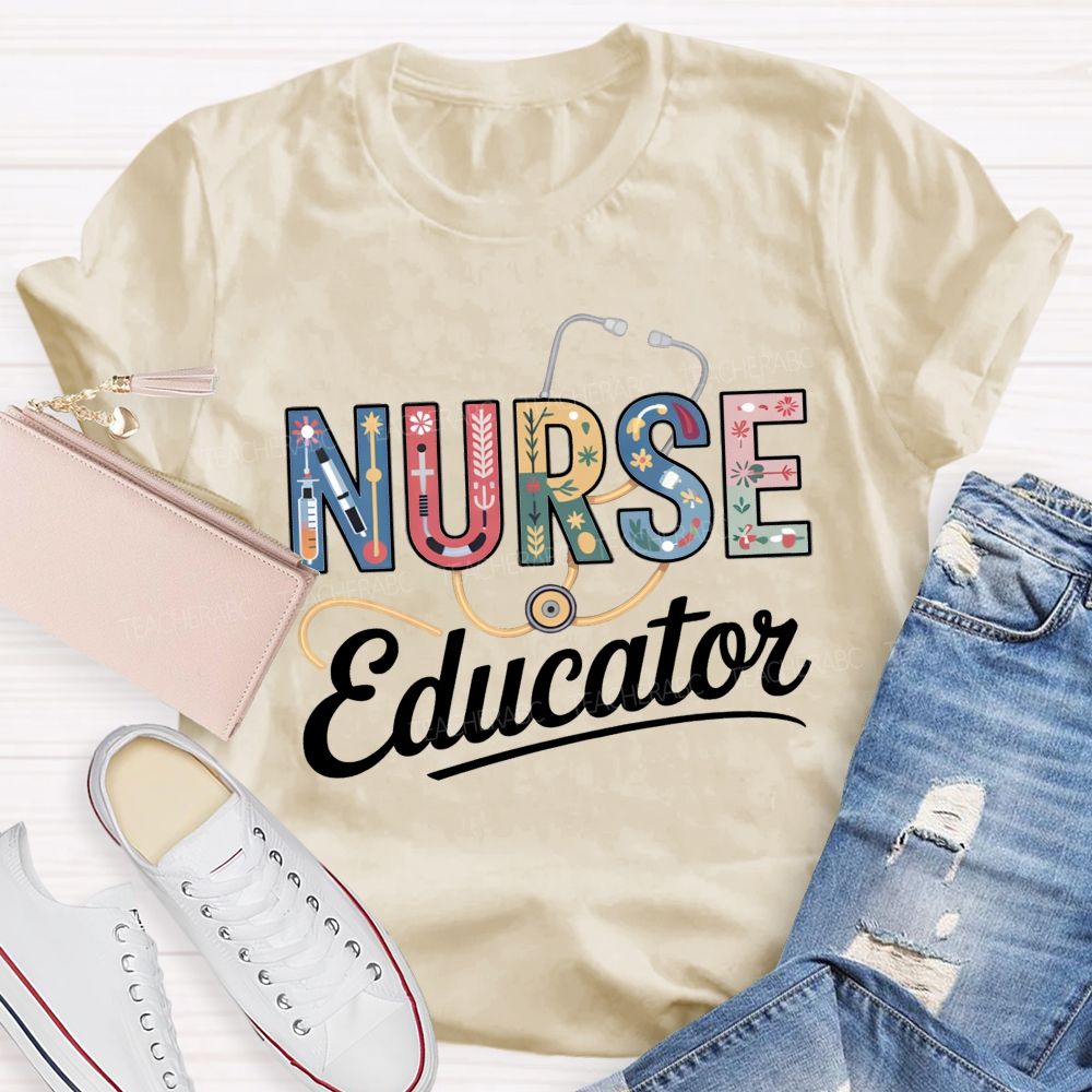 Heart Of A Nurse Mind Of An Educator T-shirt