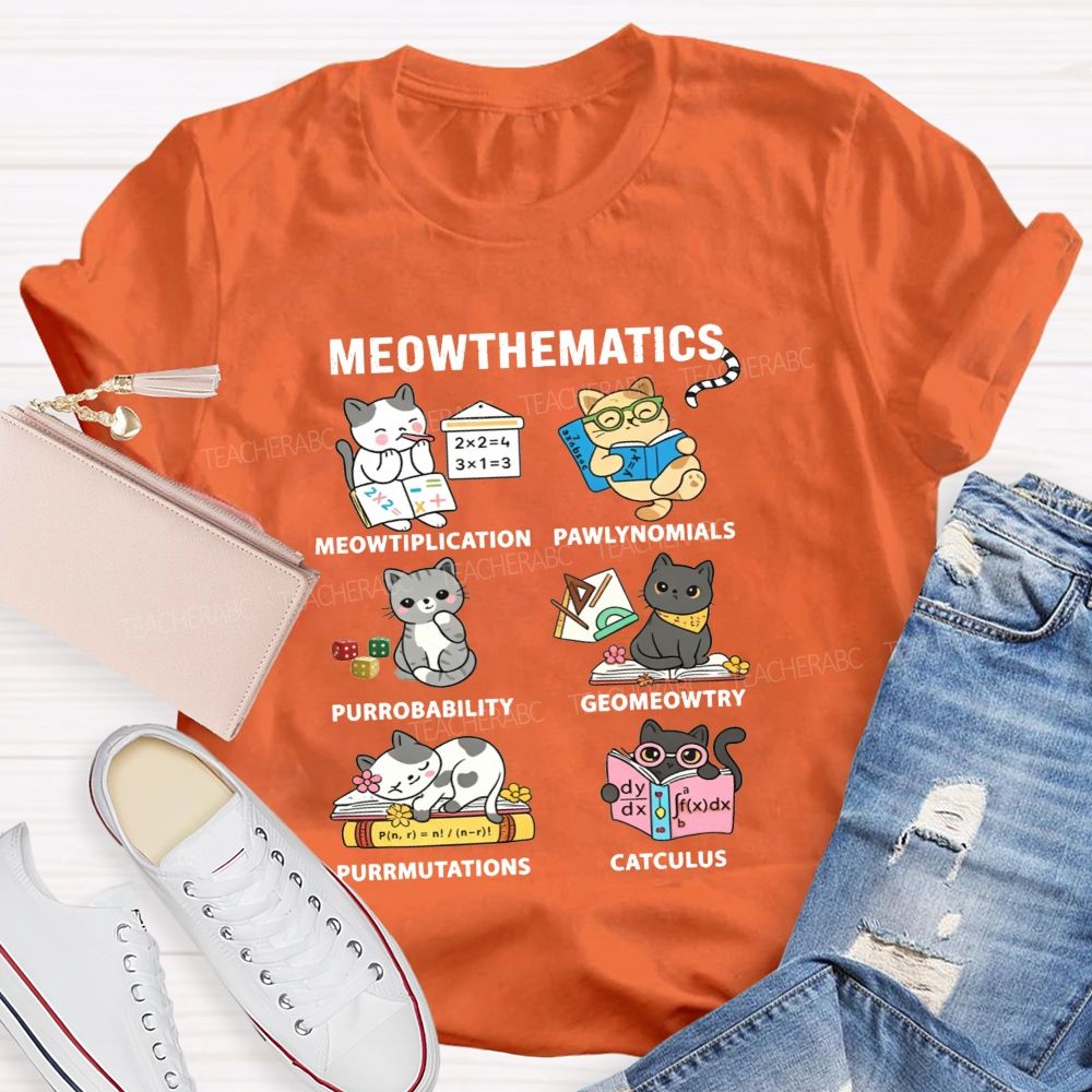 Mathematics Multiplication Polynomials Probability Permutations Calculus Teacher T-shirt