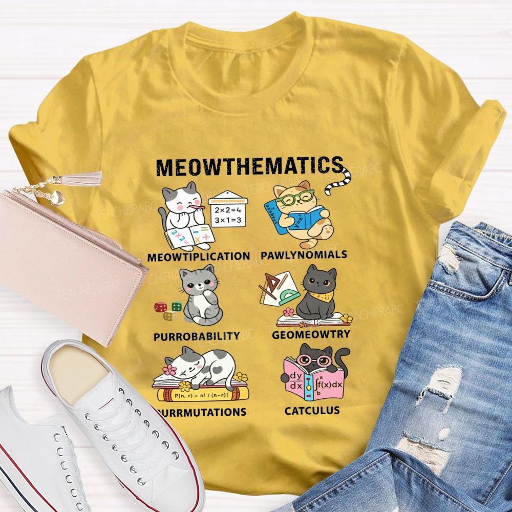 Mathematics Multiplication Polynomials Probability Permutations Calculus Teacher T-shirt