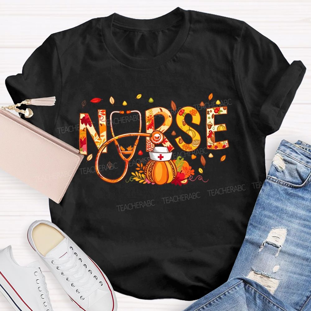 Fall Nurse Vibes My Favorite Season As A Nurse T-shirt
